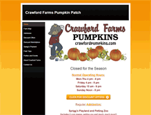 Tablet Screenshot of crawfordpumpkins.com